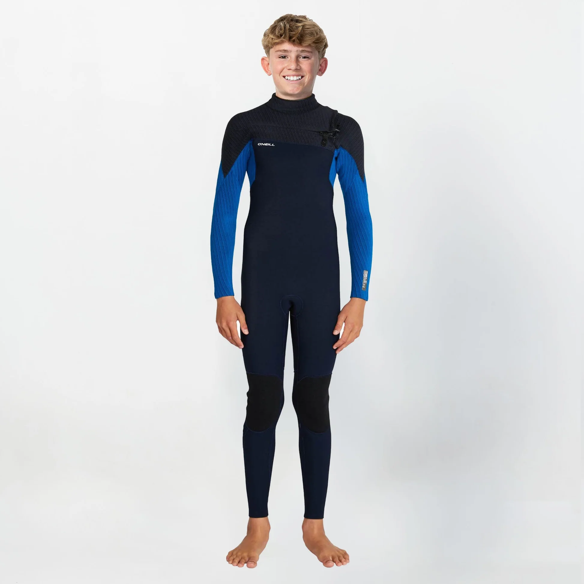 Boy's HyperFreak 4/3+ Steamer Chest Zip Wetsuit - Abyss